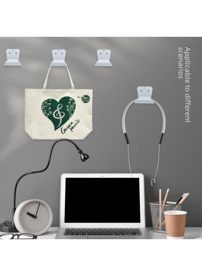 general Universal Ps5/xbox/switch Headset/controller Wall-mounted No-drilling Hook Storage Rack Set Digital Game Console Accessories-Product Color:Black 6 Pack (with Non-slip Sponge) - Image 5