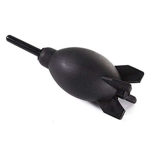 FocusFoto PRO 6.6 Inch Rubber Rocket Air Blower Duster Cleaner Dust Cleaning for DSLR Camera CCD Lens Keyboard Black - Image 3