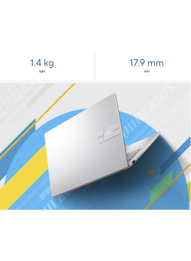ASUS Vivobook 14 Laptop With 14-Inch Full HD Display,Intel Core 7 Processor 150U Processor/16GB RAM/1TB SSD/Intel Graphics  Graphics/Windows 11 Home English/Arabic Cool Silver - Image 1