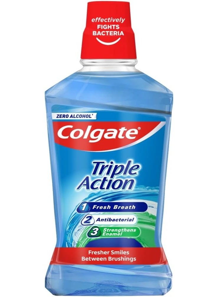 Colgate Triple Action Anti Plague Mouth Wash- 500ml