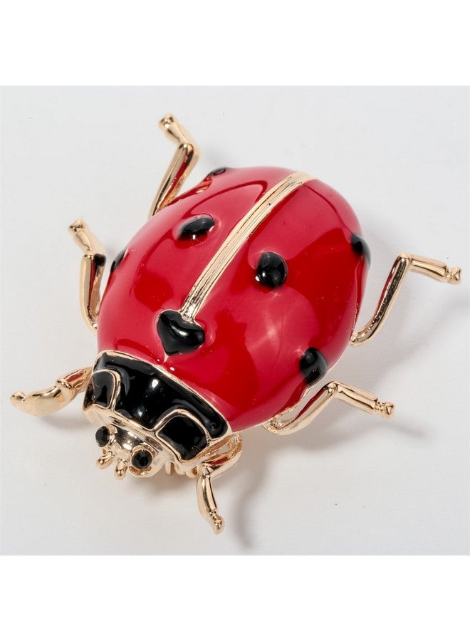 Szxc Brooch Pin Ladybug Crystal Enamel Collection Accessories Gift Women Jewelry - Image 3