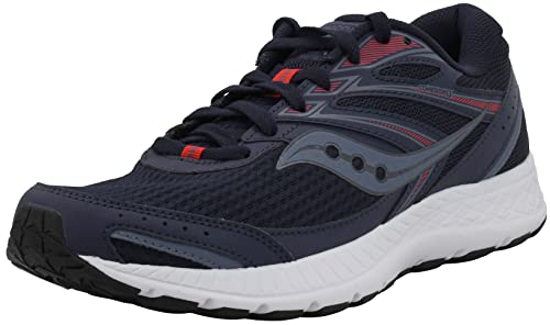 Saucony Men's Cohesion 13 Running Shoe, Alloy/Brick, 14 - Image 1