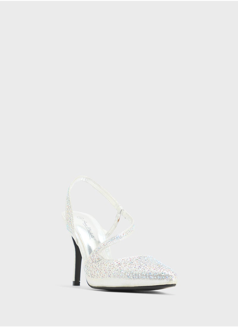 Ella Limited Edition Glitter Occasion High Heel Pump  - Image 2