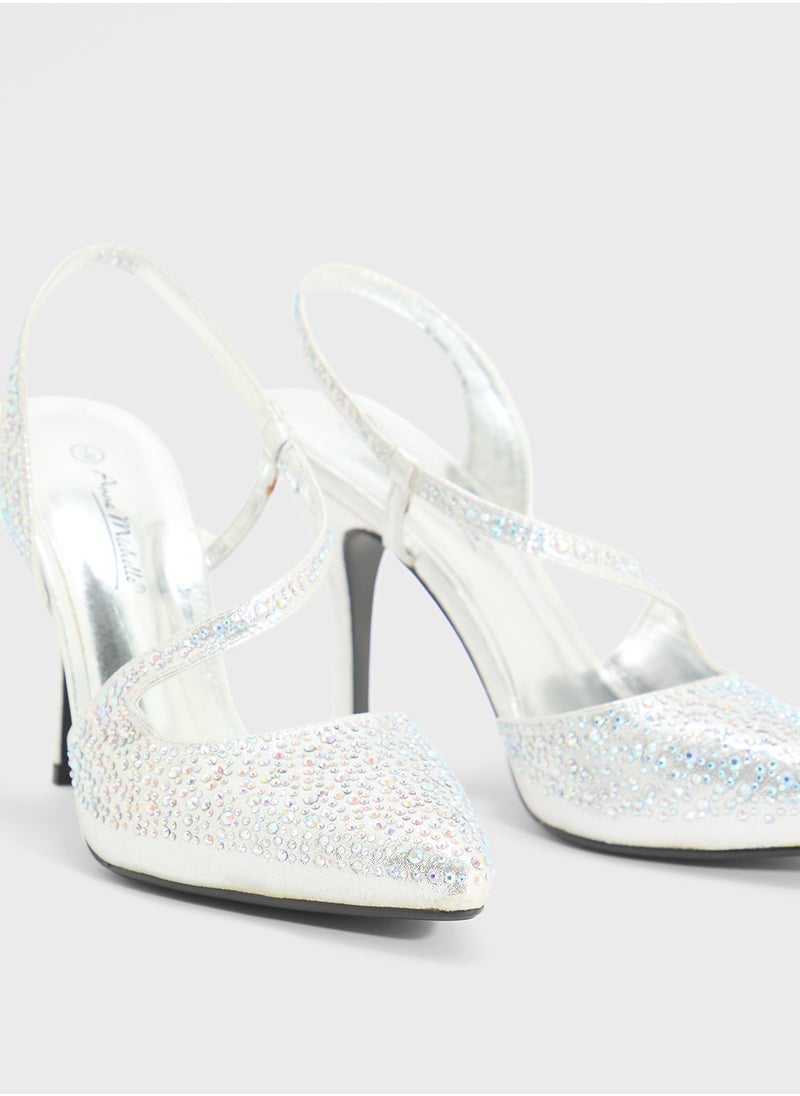 Ella Limited Edition Glitter Occasion High Heel Pump  - Image 4