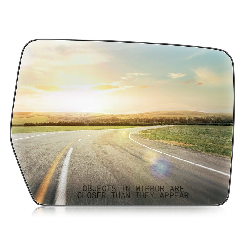 Passenger Right Side Power Heated Convex Exterior Mirror With Rear Holder Replacement for 2004-2014 Ford F-150 4L3Z-17K707-DA