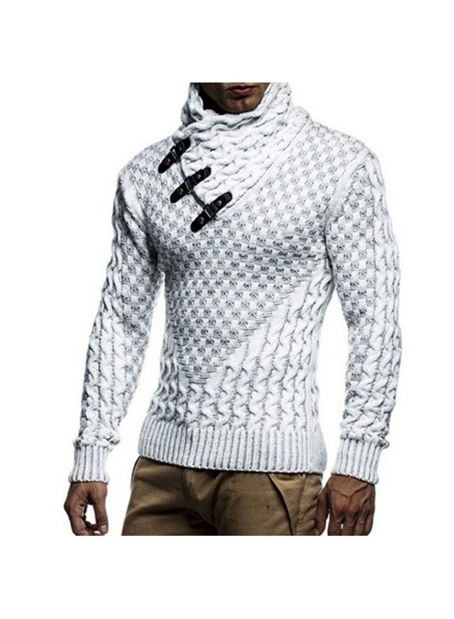 NIBEMINENT Man Sweaters Streetwear Clothes Turtleneck Sweater Men Long Sleeve Knitted Pullovers Autumn Winter Soft Warm Basic - Image 1