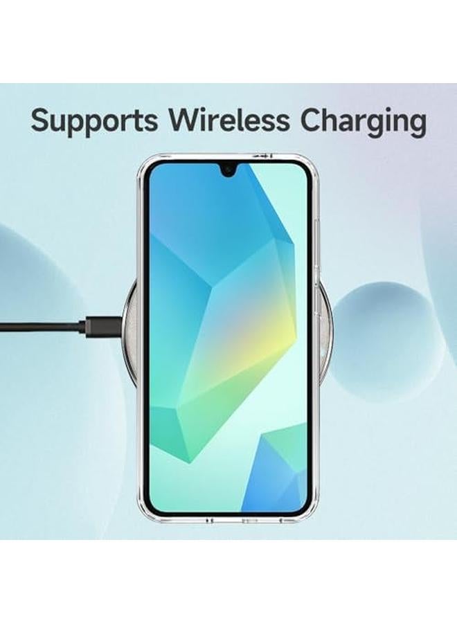 erorex Hybrid Clear Crystal Case Compatible With Samsung Galaxy A16 Tpu Plus Polycarbonate Technology Anti Yellowing Wireless Charging Compatible Protective Case Shockproof Bumper Cover - Image 4