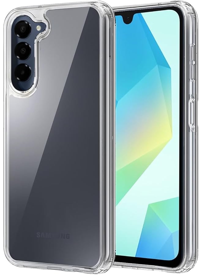 erorex Hybrid Clear Crystal Case Compatible With Samsung Galaxy A16 Tpu Plus Polycarbonate Technology Anti Yellowing Wireless Charging Compatible Protective Case Shockproof Bumper Cover - Image 1