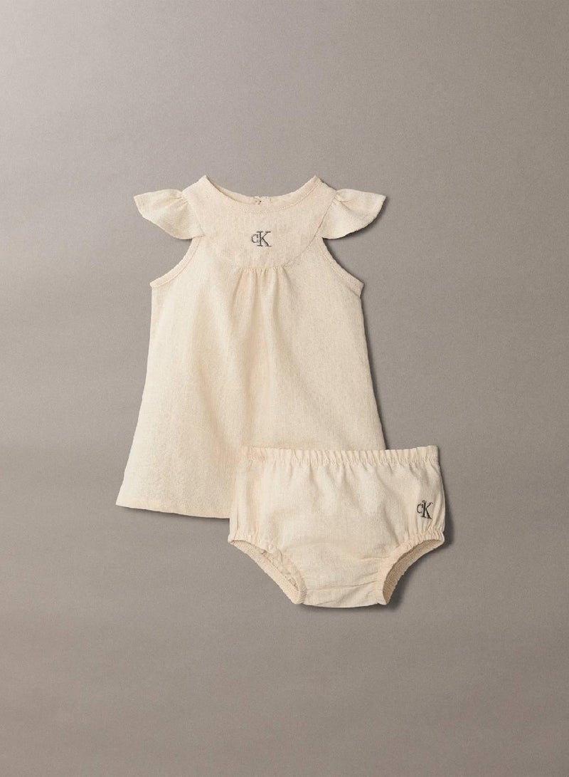 Calvin Klein Jeans Newborn Linen Blend Dress