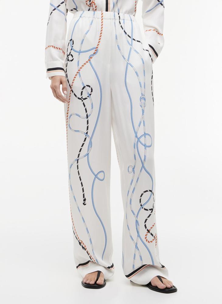 TOMMY HILFIGER Rope Print Relaxed Straight Trousers - Image 1