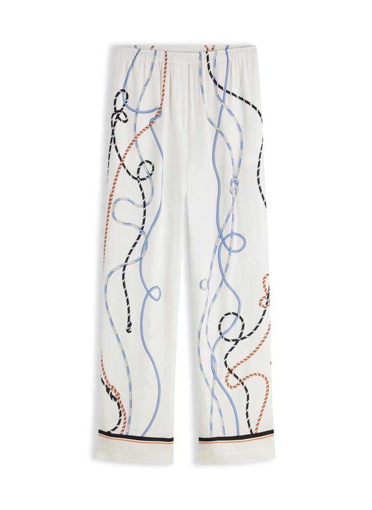 TOMMY HILFIGER Rope Print Relaxed Straight Trousers - Image 5