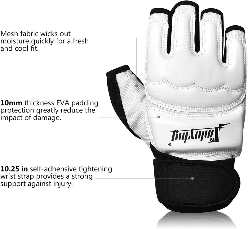Xinluying Punch Bag Boxing Martial Arts MMA Sparring Grappling Muay Thai Taekwondo Training PU Leather Wrist Wraps Gloves - Image 3