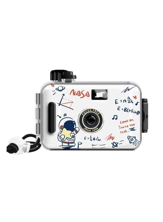 Generic The Birthday Gift Of The Girl Student's Entry-level Affordable Portable Camera-Color:Nasa Planet Gift Box Gift Bag Packaging - Camera + Gift Box (with 18 C41 Film) + Free  - Image 1
