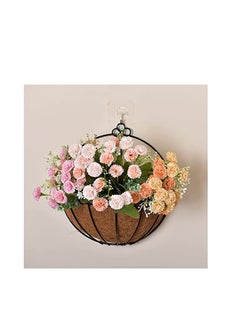 HOME TASTE TOMSUN Wall Hanging Planter Basket with Coconut Liner Wire Plant Holder Pot Wall Mounted Flower Baskets Garden Decoration for Indoor Outdoor  - Image 3
