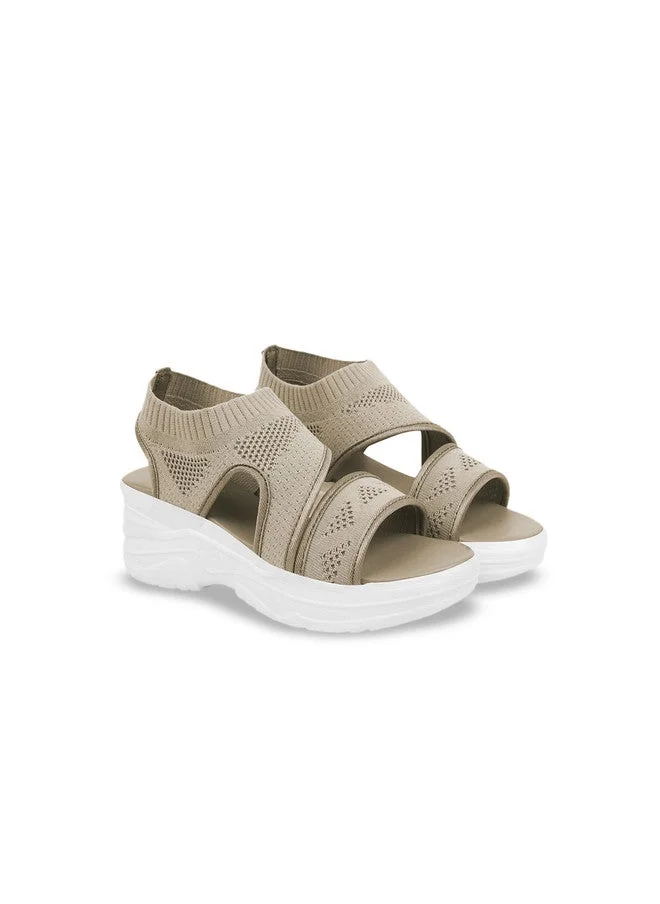 Shoetopia Shoetopia Girls Textured Open Toe Wedge Heels