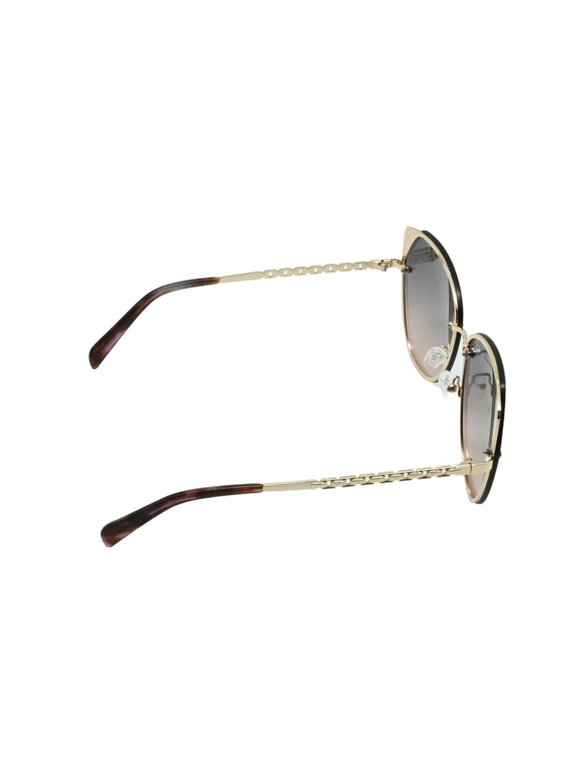 دلس دي إل إس نظارات شمسية للرجال والنساء - إطار معدني على شكل عين القطة مع عدسات مقاومة للأشعة فوق البنفسجية متعددة الاستخدامات (MS9005-C5) - Image 4