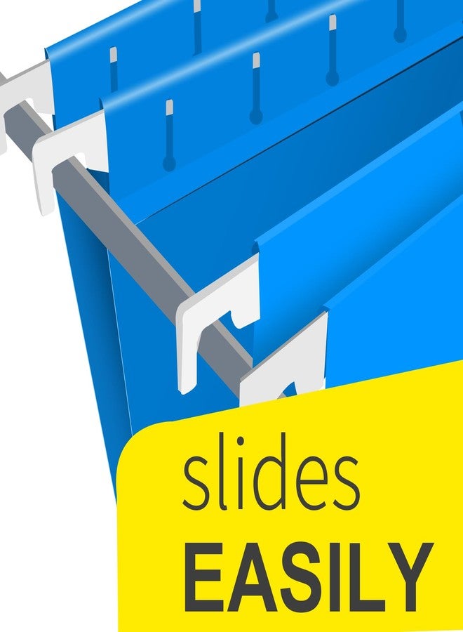 HERKKA Hanging File Folders, 60 Pack Reinforced Letter Size Hanging Folders with Heavy Duty 0 Inch Expansion, Designed for Bulky Files, Medical Charts, 1/5-Cut Adjustable Tabs, 12 Assorted Colors - Image 3