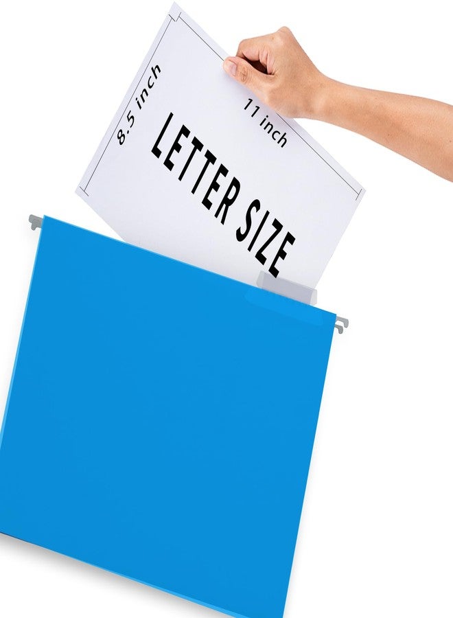 HERKKA Hanging File Folders, 60 Pack Reinforced Letter Size Hanging Folders with Heavy Duty 0 Inch Expansion, Designed for Bulky Files, Medical Charts, 1/5-Cut Adjustable Tabs, 12 Assorted Colors - Image 4