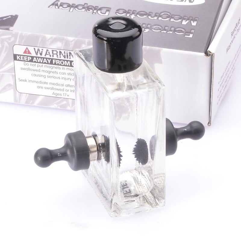 AOMAG Hoptech Bottle Ferrofluid Magnetic Liquid Display Toy,FerroFluid Display Toy Bottle,STEM Ferro Fluid Liquid Metal Magnetic Desk Toy - Image 1