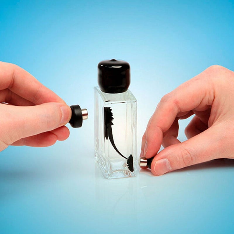 AOMAG Hoptech Bottle Ferrofluid Magnetic Liquid Display Toy,FerroFluid Display Toy Bottle,STEM Ferro Fluid Liquid Metal Magnetic Desk Toy - Image 2