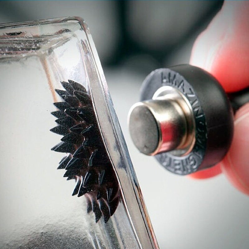 AOMAG Hoptech Bottle Ferrofluid Magnetic Liquid Display Toy,FerroFluid Display Toy Bottle,STEM Ferro Fluid Liquid Metal Magnetic Desk Toy - Image 3