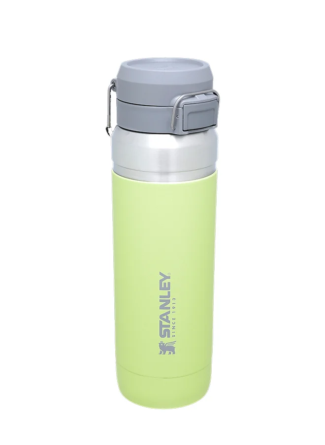 Stanley Stanley Quick Flip Water Bottle 1L / 36OZ Citron â€“ Leakproof | Stainless Steel Water Bottle | Push Button Locking Lid | BPA FREE | Cup Holder Compatible | Dishwasher safe | Lifetime Warranty