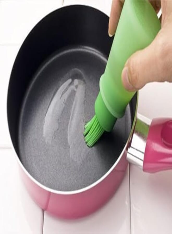 Divinext Silicon Oil Bottle Brush Liquid Oil Pen Cake Butter Bread Pastry Brush Baking Tool BBQ Utensil Safe Basting Brush - Multi Color