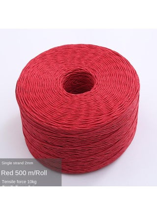 Single Strand 2mm Red 500 M/roll