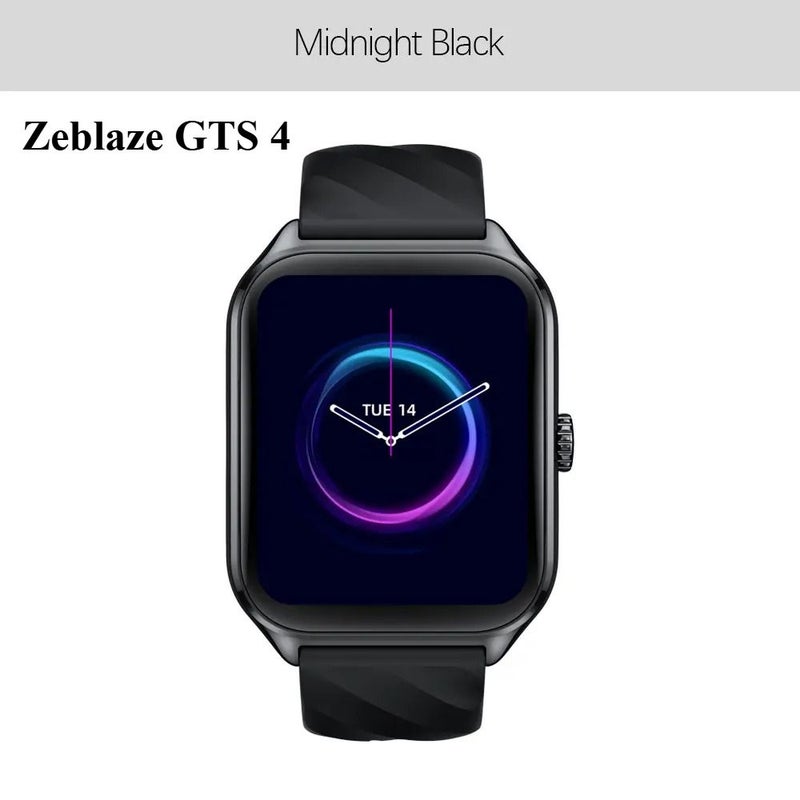 Zeblaze GTS 4 Smartwatch Voice Calling 1.94-Inch HD Amoled Display 100+ Sports Modes Heart Rate SpO2 Health Monitor, Black - Image 1