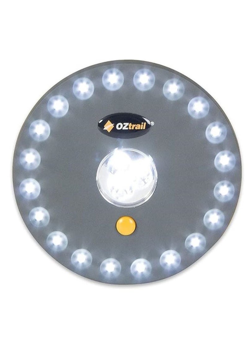 أوزتريل مصباح خيمة LED UFO ساطع، مصباح تخييم محمول مع طاقة بطارية 4 AA | مثالية للأنشطة الخارجية والخيام وحالات الطوارئ. خفيفة الوزن ومتينة وسهلة التعليق أو الحمل - Image 1