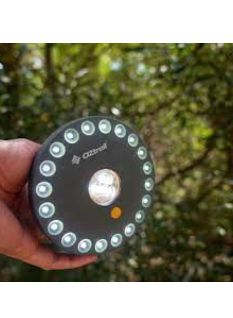 أوزتريل مصباح خيمة LED UFO ساطع، مصباح تخييم محمول مع طاقة بطارية 4 AA | مثالية للأنشطة الخارجية والخيام وحالات الطوارئ. خفيفة الوزن ومتينة وسهلة التعليق أو الحمل - Image 2