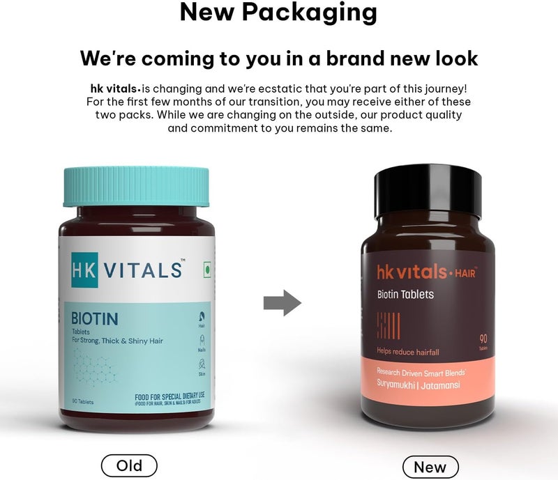HK Vitals Biotin Tablets for Hair and Skin - Image 2