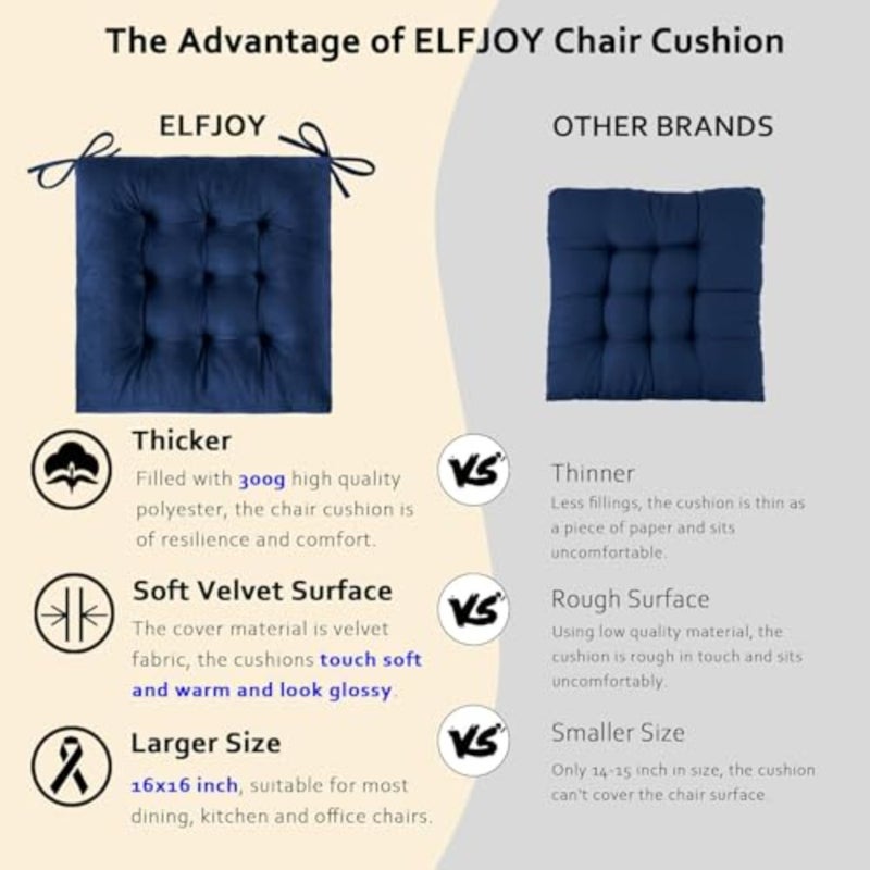 Floor Pillow Square Meditation Pillow for Seating on Floor Solid Thicken Tufted Seat Cushion Pouf Dacron Tatami Floor Cushion for Yoga Living Room Balcony Office Outdoor - Image 5