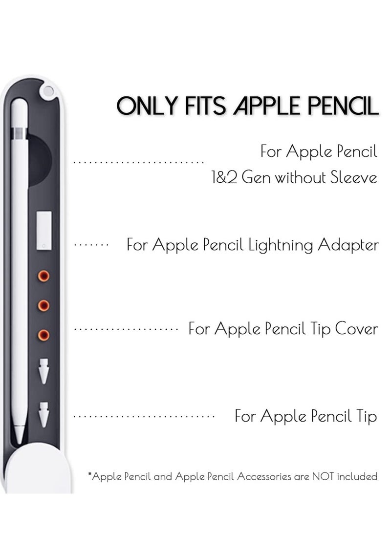 KASTWAVE Carrying Case for Apple Pencil 1st, Generation Swivel Magnetic Lid Storage Case for Apple Pencil 1st Generation Protective Case for iPad Pencil, Holder Accessory (White) - Image 3
