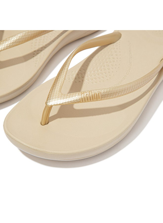 FitFlop 049-664 Fitflop Ladies Iqusion Flip Flop E54-010 Gold  - Image 2
