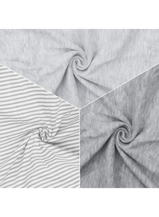 BlueSnail Ultra Soft Newborn Essentials Easy Wrap Swaddle Blankets, Adjustable Baby Cotton Swaddle Wrap (0-3M, 8-13lbs, Grey Set) - Image 5