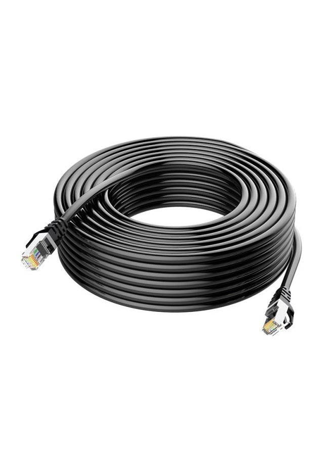 Finished Network Cable High-speed M Computer Super Class 5 Outdoor Network Cable Meter Home Broadband Router 102015m-Color:Gray Outdoor Water-blocking Network Cable [0.52 Thick Wire Core] Double Layer Outer Skin★Hard Wire-Line Length:100m  - Image 2