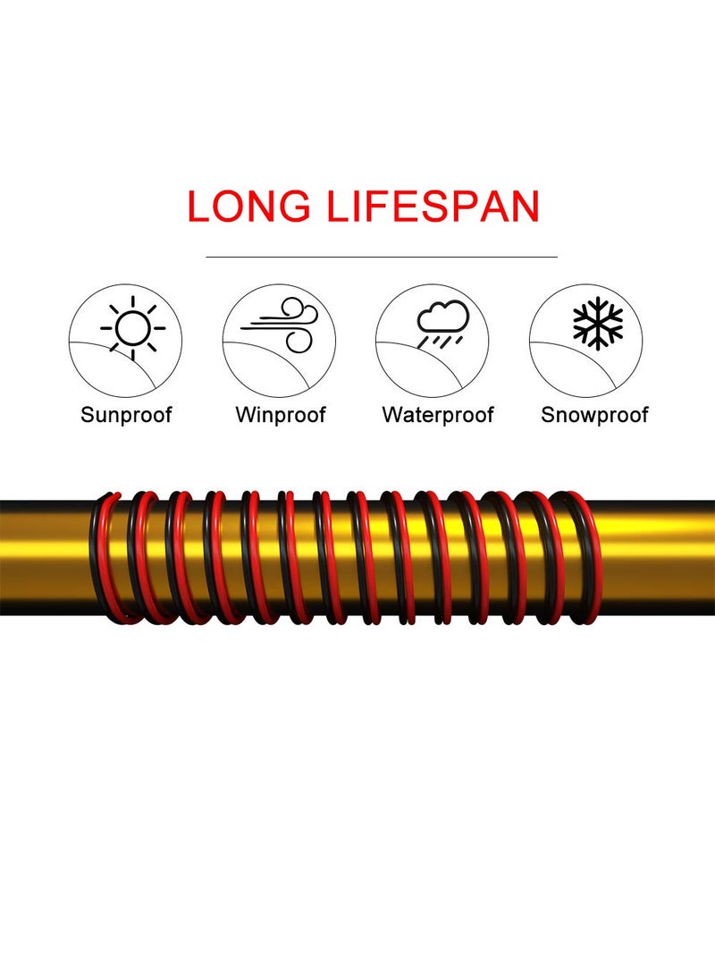 BTF-LIGHTING BTF-LIGHTING 32.8FT/10M 20AWG Strip Light Ribbon Electrical Extension Cable Wire 2 Pin Red Black Stand Connection 2 Core Cord Line for 3014 5630 FCOB Single Color Flexible LED Tape Rope  - Image 4