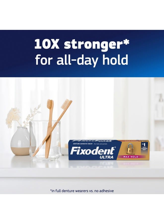 Fixodent Ultra Max Hold Denture Adhesive, 2.2 Ounce (Pack of 2) - Image 4