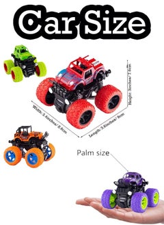 4 Pack Monster Truck Toys for Boys and Girls, Inertia Car Educational Toy Cars, Friction Powered Push and Go Toy Cars, For Gift Birthday Party Supplies for Toddlers Kids (4 Color) - pzsku/Z4AA8A183BCCF1095B994Z/45/_/1733349736/b961cce9-d1fb-4f52-9fa7-c45669957283