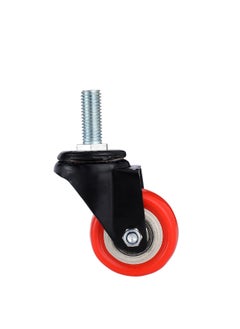 BMB tools 2-Piece 40mm Orange PVC Double Ball Bearing Caster - Swivel - Screw M12  - Image 2