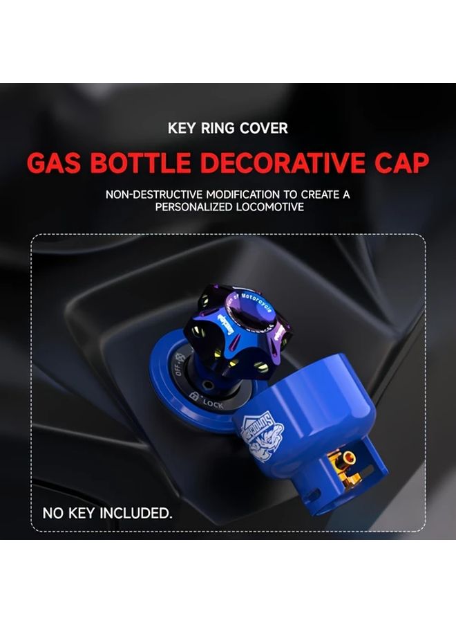 Universal Yellow Motorcycle Ignition Key Ring Cover Electric Vehicle Lock Protector Cap - Image 5