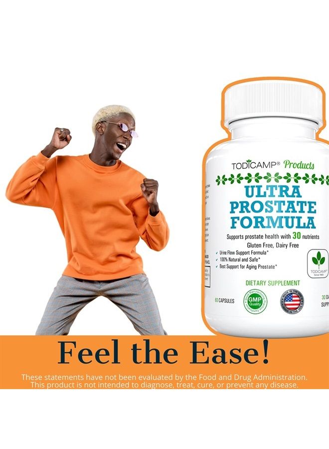 TODICAMP Prostate Support Supplement Formula with Saw Palmetto Extract and Bladder Control Complex - 30 Day Supply - Image 4