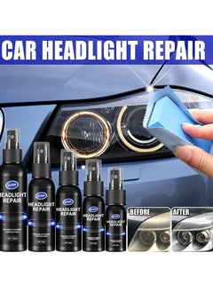 OUHOE Car Headlight Repair Fluid, Convenient Portable Auto Headlight Restoration Liquid, Long Lasting Innovative Headlight Repair Polish, Scratch Removal Spray for Head Light Lens, (1pc 50ml)  - Image 2