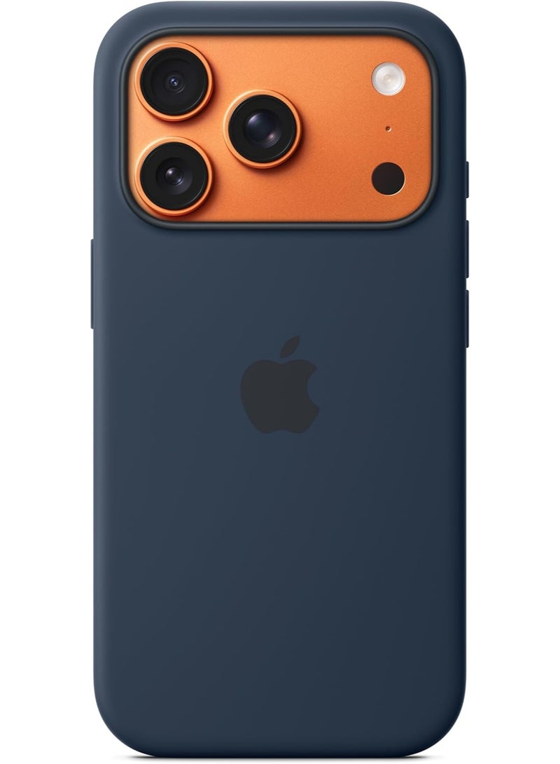 روفی جراب سيليكون ROFEE لجهاز iPhone 17 Pro مزود بخاصية MagSafe - منتصف الليل - Image 1