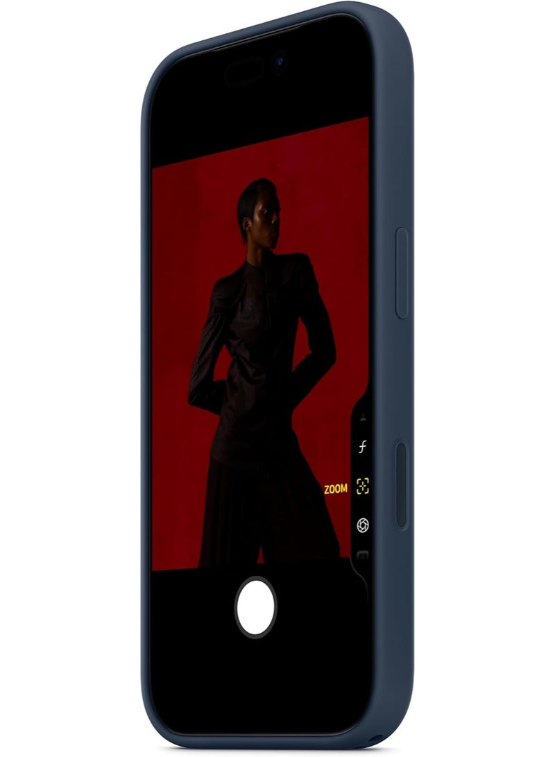 روفی جراب سيليكون ROFEE لجهاز iPhone 17 Pro مزود بخاصية MagSafe - منتصف الليل - Image 3