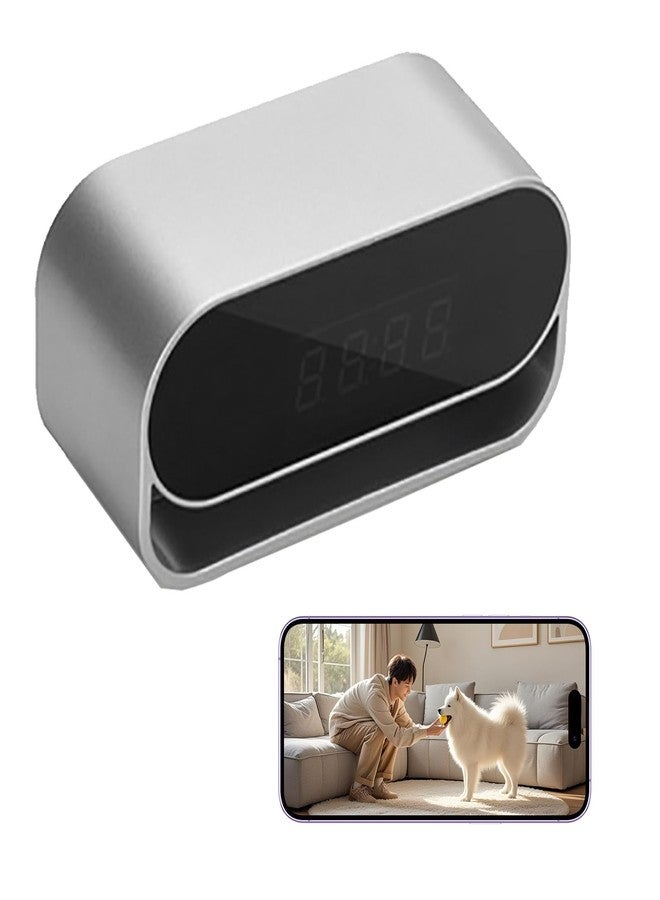 ساعة InCliick الذكية اللاسلكية المزودة بكاميرا 4K ورؤية ليلية، لمراقبة الحيوانات الأليفة، تدعم التحكم عن بُعد عبر التطبيق وكشف الحركة - بدون صوت - Image 1