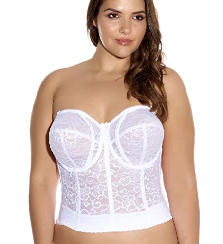 GODDESS womens Lace Bridal Bustier Bras, Black, 34D US - Image 3