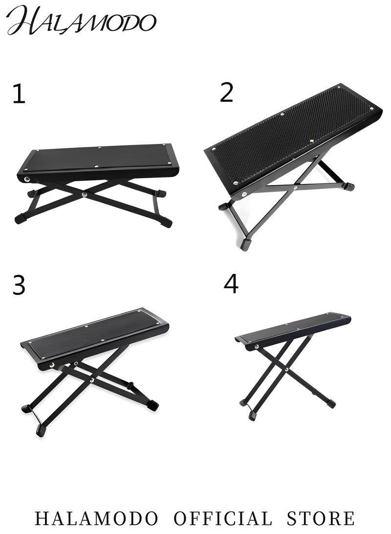 HALAMODO Guitar Foot Stool Footrest Professional Grade Stool with Comfortable and Solid Non-skid Rubber Pads for Classical Acoustic Electric Guitarists & Musicians - Image 4