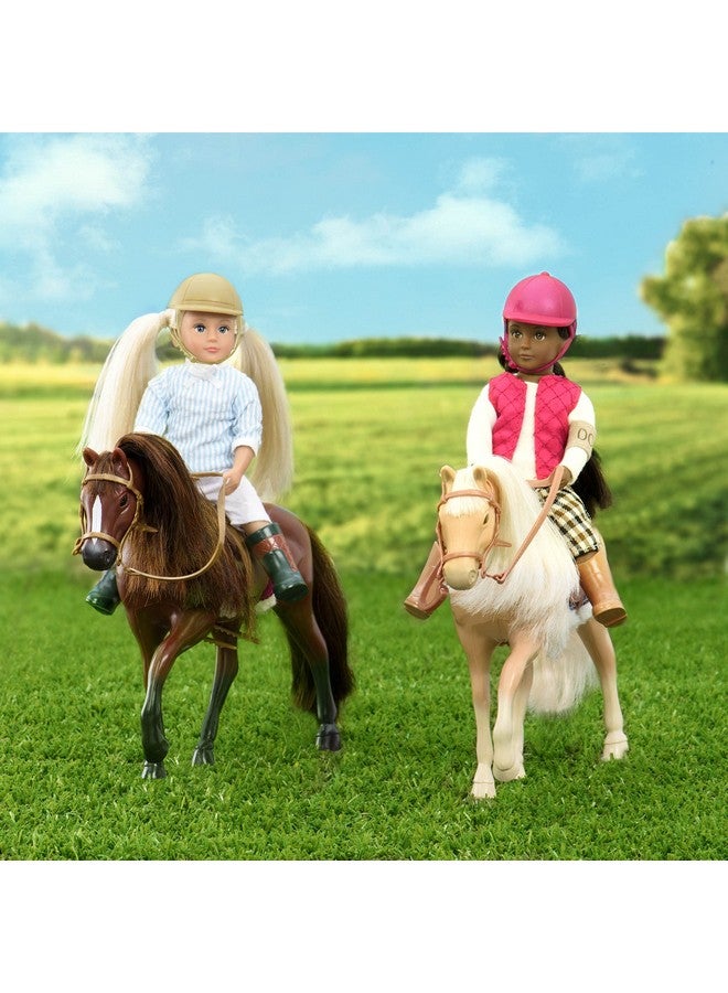 Lori Dolls - American Quarter Horse - Toy Horse - Light Brown 6-inch Horse for Mini Doll - Animal & Accessories - Play Set for Kids - 3 Years + (LO38004Z) - Image 2